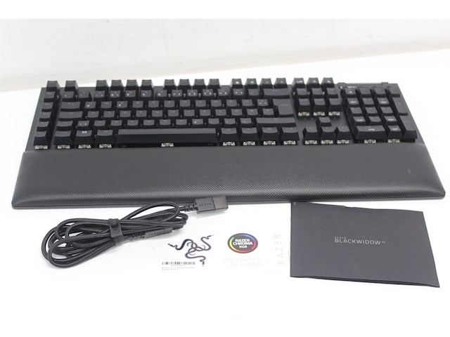 Razer blackwidow v4 mechanisch gamingtoetsenbord met chroma rgb qwerty zwart - afbeelding 5 van  5