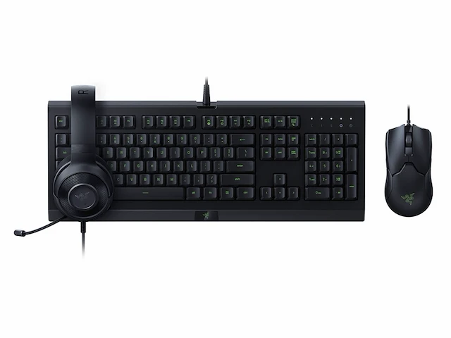 Razer combo usb viper muis / cynosa lite toetsenbord / kraken x lite zwarte headset - afbeelding 1 van  1