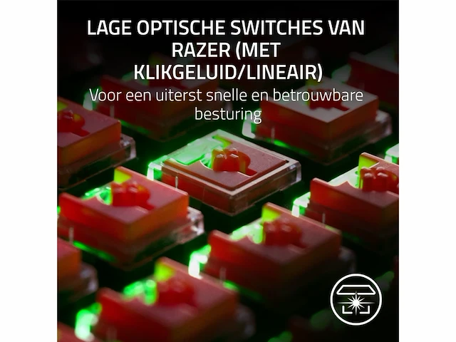 Razer deathstalker v2 gaming toetsenbord red switch rgb qwerty zwart - afbeelding 3 van  5
