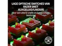 Razer deathstalker v2 gaming toetsenbord red switch rgb qwerty zwart - afbeelding 3 van  5