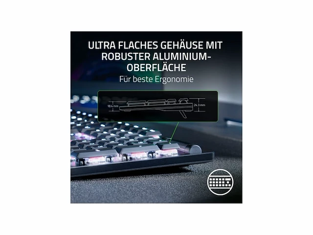 Razer deathstalker v2 toetsenbord usb qwerty duits zwart - afbeelding 4 van  4