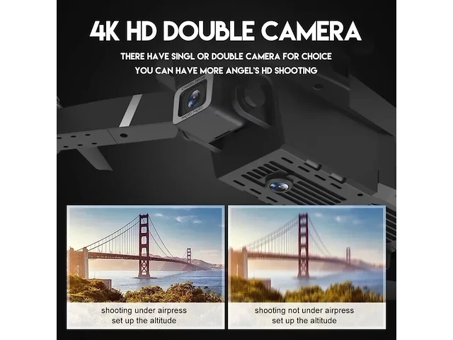 Rc drone 4k professional 1080p dual hd camera - afbeelding 5 van  5