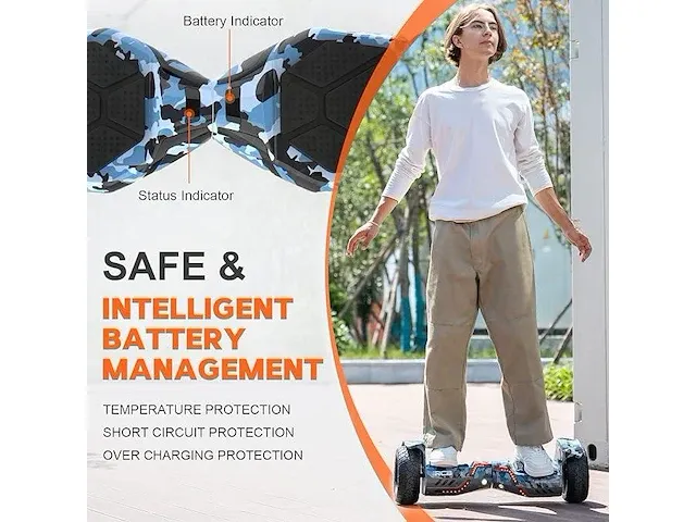 Rcb hoverboard 8,5 inch - afbeelding 4 van  4