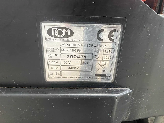 Rcm - 2013 - metro 1102rn - schrobmachine - afbeelding 5 van  13