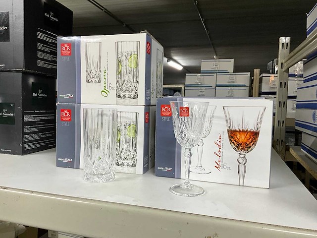 Rcr longdrink en wijnglazen (18x) - afbeelding 1 van  6