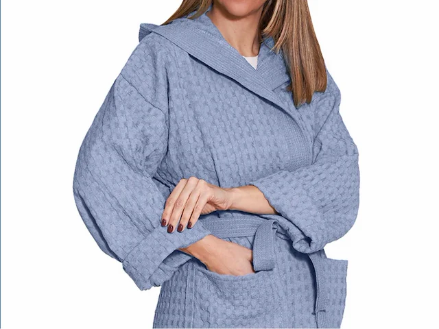 Re sole big waffle whit hood badjas (24x) - afbeelding 3 van  15