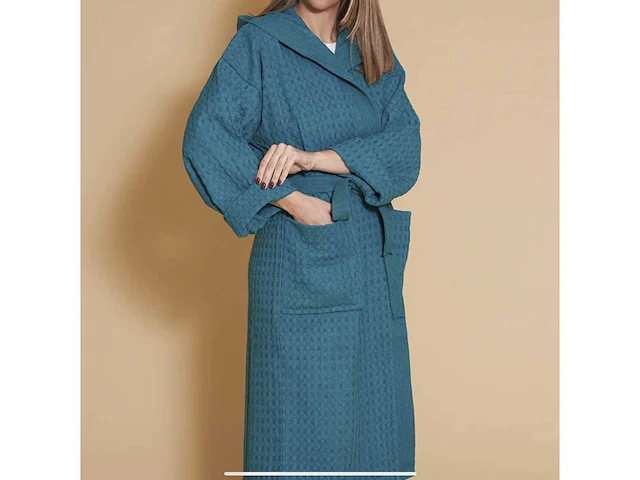 Re sole big waffle whit hood badjas (24x) - afbeelding 4 van  15