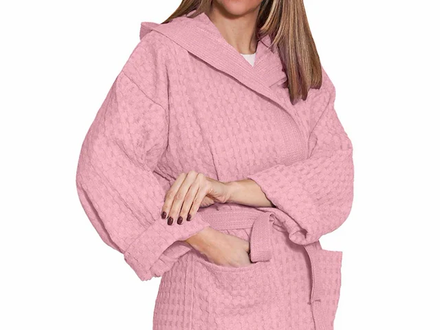 Re sole big waffle whit hood badjas (24x) - afbeelding 5 van  15
