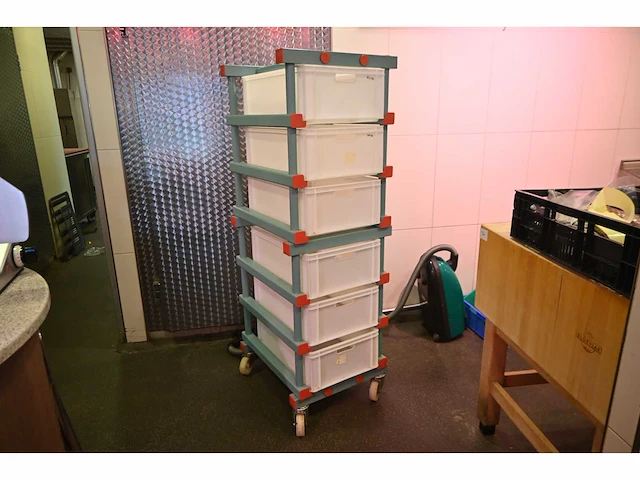 Rea euronorm kunststof transportwagen - afbeelding 1 van  4