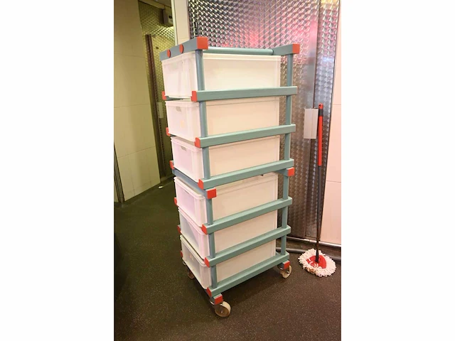 Rea euronorm kunststof transportwagen - afbeelding 3 van  4