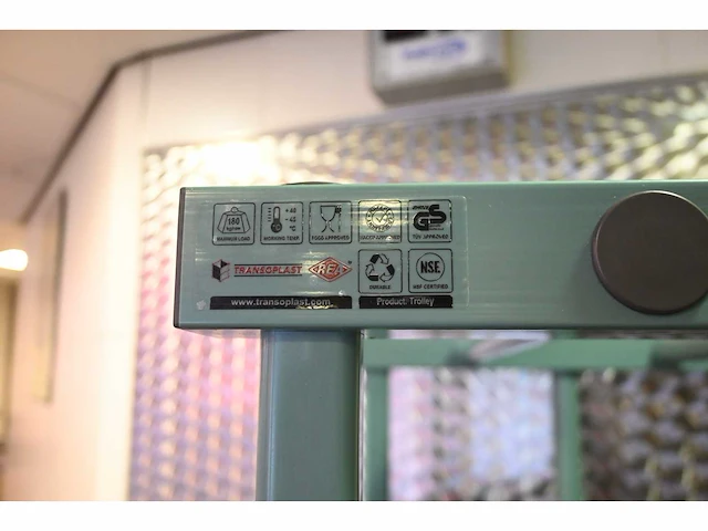 Rea euronorm transoplast kunststof transportwagen - afbeelding 3 van  3