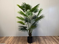 Real touch fan palm kunstplant (2x) (180cm hoog) - afbeelding 1 van  15