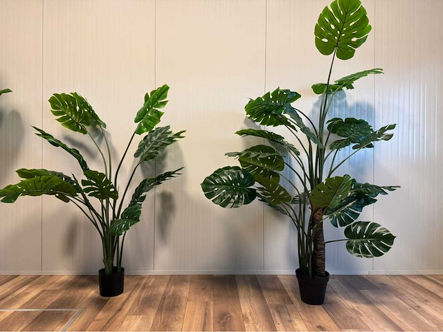 Real touch monstera kunstplant (2x) - afbeelding 1 van  10