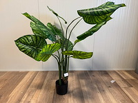 Real touch philodendron white green kunstplant (135cm hoog) - afbeelding 1 van  11