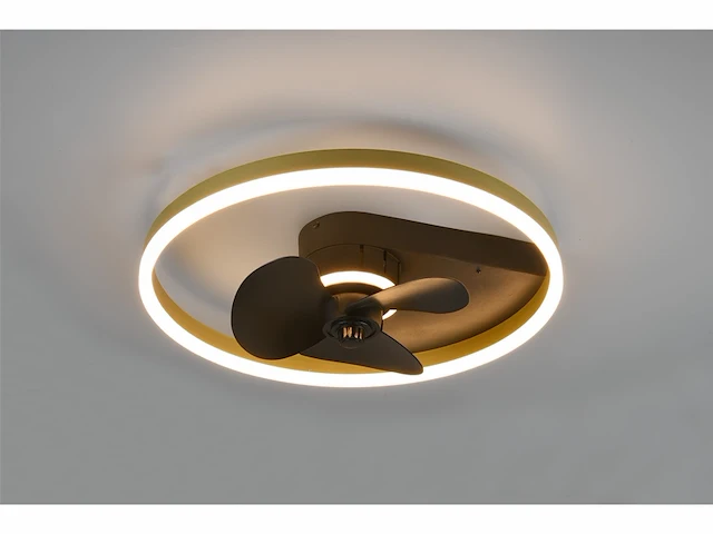 Reality borgholm ventilator mat incl. 1x smd 30w 3 snelheidsniveaus geintegreerde dimmer zwart - afbeelding 3 van  4