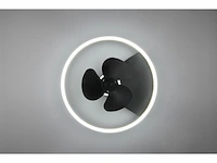 Reality borgholm ventilator mat incl. 1x smd 30w 3 snelheidsniveaus geintegreerde dimmer zwart - afbeelding 4 van  4