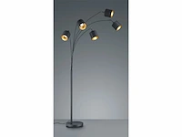 Reality leuchten booglamp tommy r46330501, metaal, nikkel mat, stoffen kappen wit - afbeelding 3 van  3