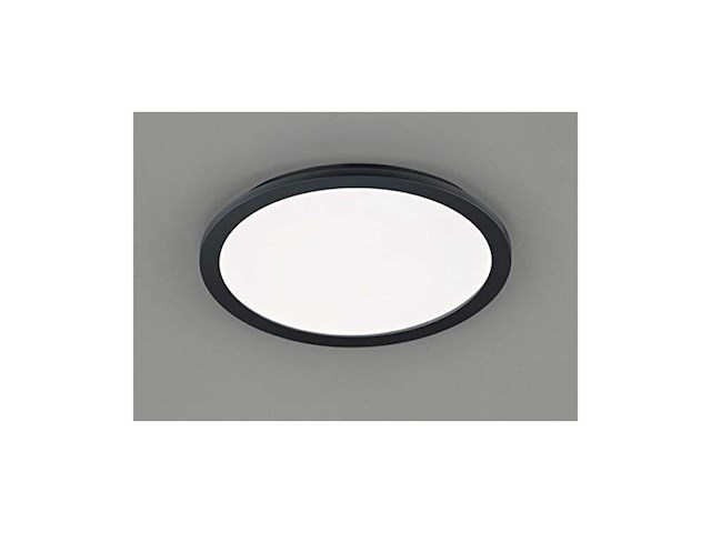 Reality leuchten led plafondlamp camillus r62922432 kunststof mat zwart acryl wit incl. 24 watt led - afbeelding 1 van  4