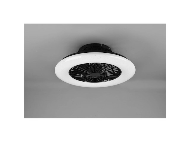 Reality stralsund - ventilator - zwart mat - incl. 1x smd 26 8w - afbeelding 2 van  3