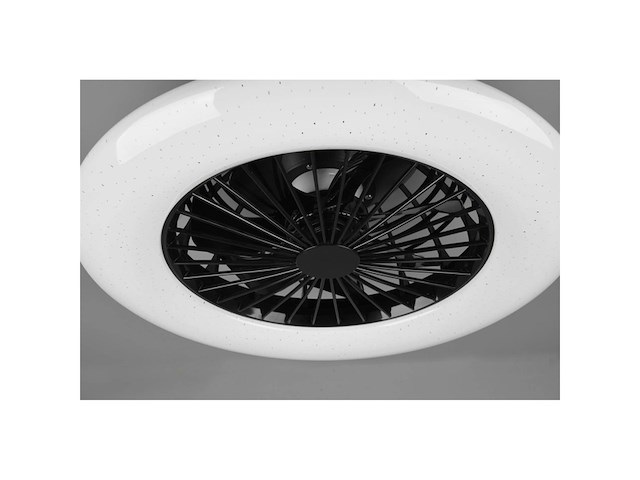 Reality stralsund - ventilator - zwart mat - incl. 1x smd 26 8w - afbeelding 3 van  3