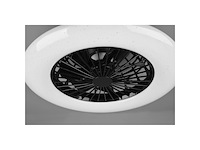 Reality stralsund - ventilator - zwart mat - incl. 1x smd 26 8w - afbeelding 3 van  3