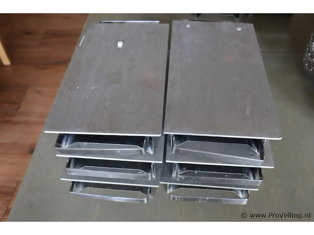 Rechaud, 2 waxinelichtjes - 37x18x6,5cm - 6 stuks - afbeelding 1 van  2