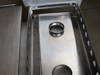 Rechaud, 2 waxinelichtjes - 37x18x6,5cm - 6 stuks - afbeelding 2 van  2