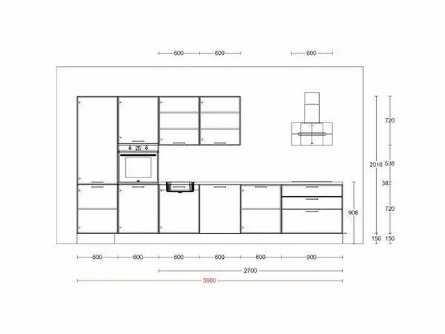 Recht opgestelde keuken - afbeelding 5 van  20