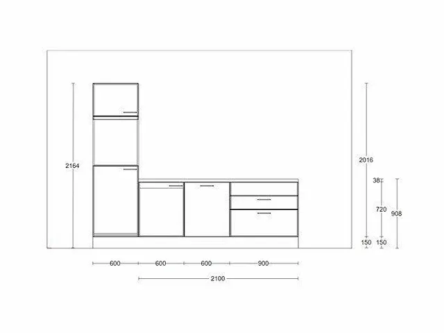 Recht opgestelde keuken - afbeelding 18 van  20