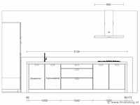 Rechte keuken met apparatenwand - afbeelding 4 van  13