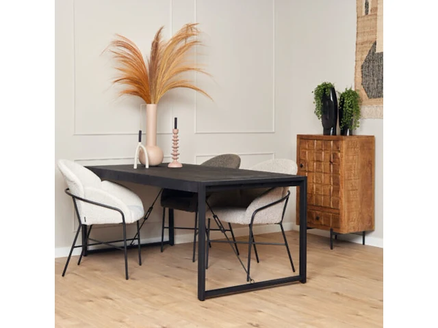 Rechthoekige mango tafel, starfurn, zwart, 2025 - afbeelding 2 van  5