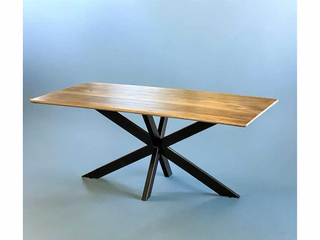 Rechthoekige mangohout tafel 160cm - afbeelding 1 van  2