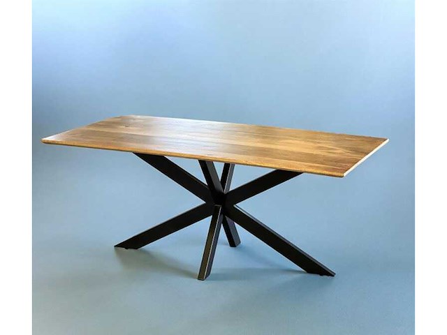 Rechthoekige mangohout tafel 160cm - afbeelding 2 van  2