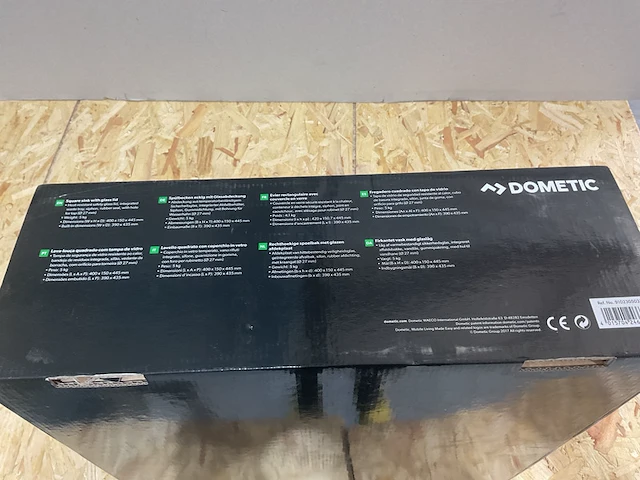Rechthoekige spoelbak met glazen afdekplaat dometic - afbeelding 2 van  3