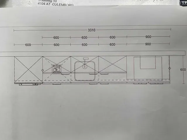 Rechtopgestelde keuken - afbeelding 3 van  6