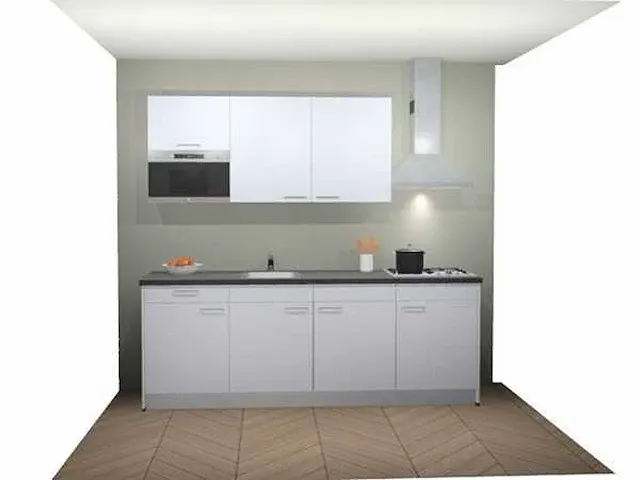 Rechtopgestelde keuken - afbeelding 1 van  4