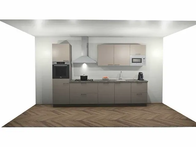 Rechtopgestelde keuken - afbeelding 1 van  4