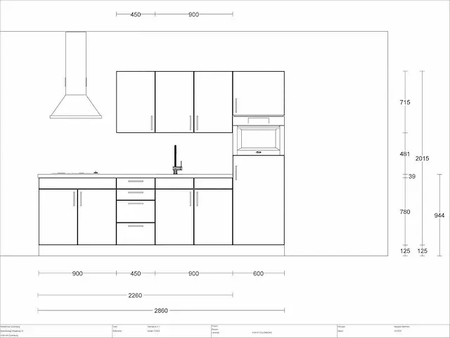Rechtopgestelde keuken - afbeelding 2 van  5