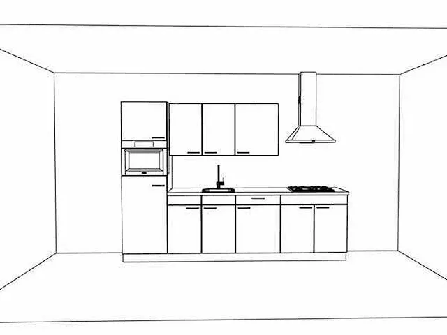 Rechtopgestelde keuken - afbeelding 2 van  6