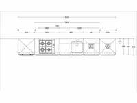 Rechtopgestelde keuken - afbeelding 2 van  6