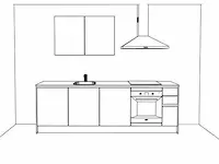 Rechtopgestelde keuken - afbeelding 2 van  5