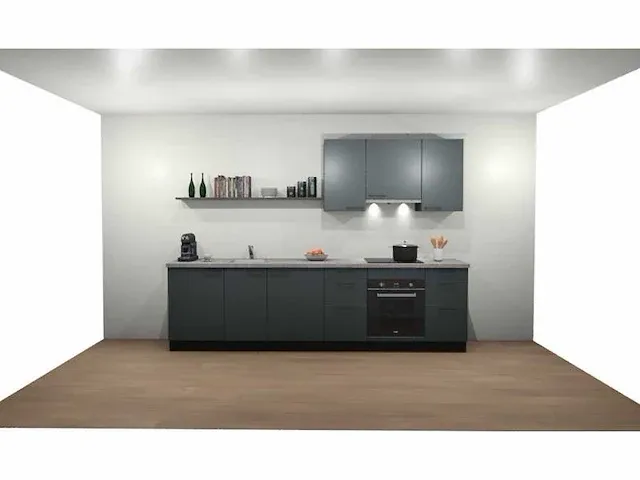 Rechtopgestelde keuken - afbeelding 1 van  5