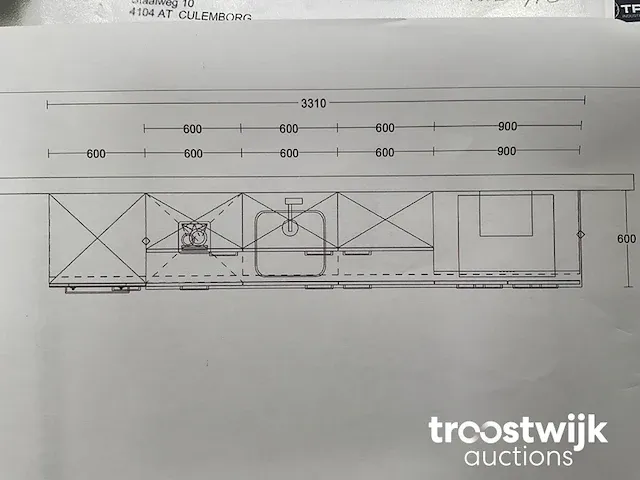Rechtopgestelde keuken - afbeelding 3 van  3