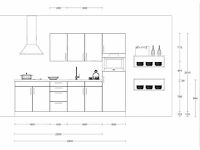 Rechtopgestelde keuken - afbeelding 2 van  6