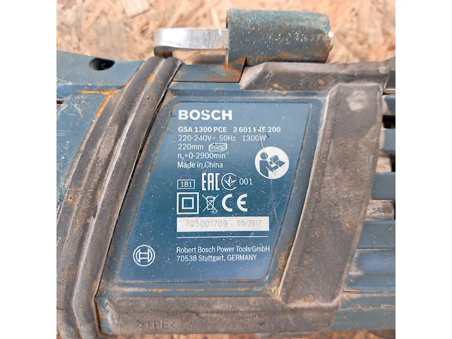 Reciprozaag 230v, bosch, gsa 1300 pce, 2017 - afbeelding 6 van  7