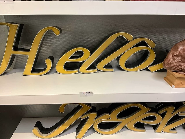 Reclame letters (6x) - afbeelding 1 van  6