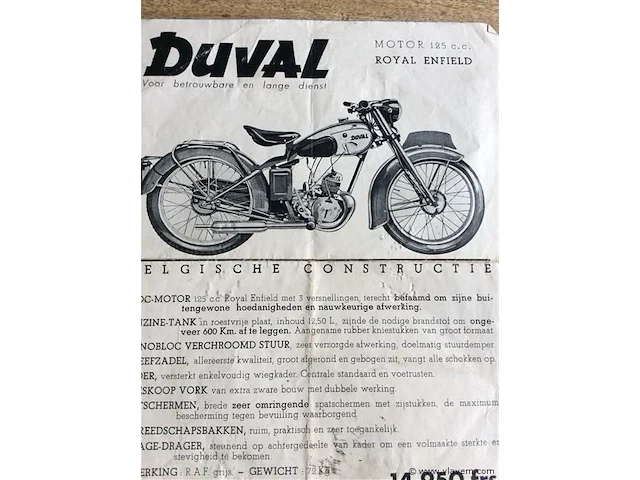 Reclame motor duval - afbeelding 2 van  2
