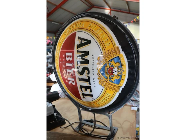 Reclame uithangbord/verlichting "amstel bier" - 100cm (d) - afbeelding 2 van  7