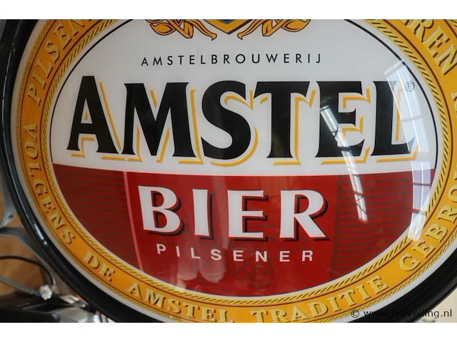 Reclame uithangbord/verlichting "amstel bier" - 100cm (d) - afbeelding 7 van  7