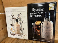 Reclameborden gin/rum (2x) - afbeelding 1 van  3